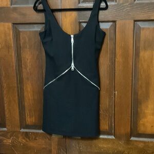 Zara Black Zipper Dress